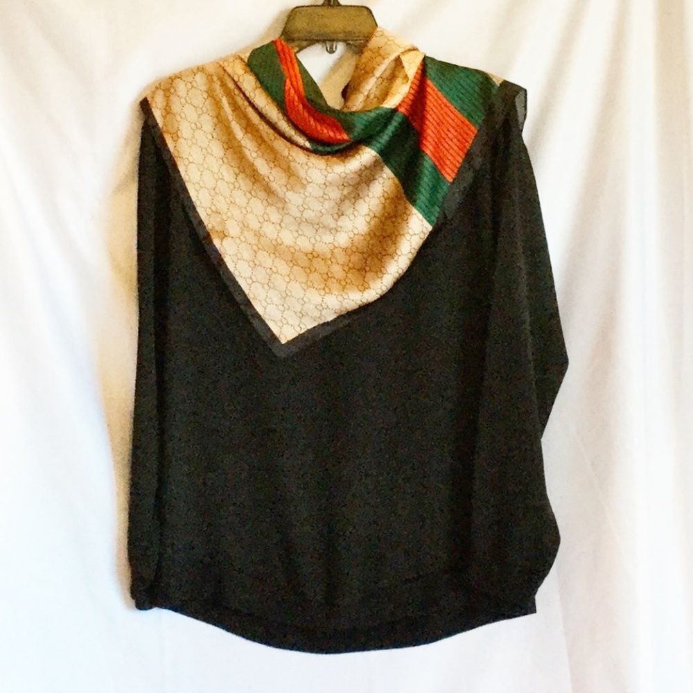 Laundry Black Blouse *Open Wrap in Back sz 10